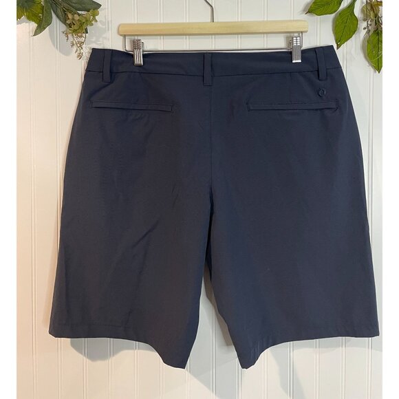 Hang Ten Mens Plaid Navy Blue Polyester/Elastane Shorts Size 38 - Picture 2 of 14